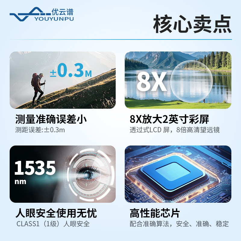 手持式激光測距測高儀